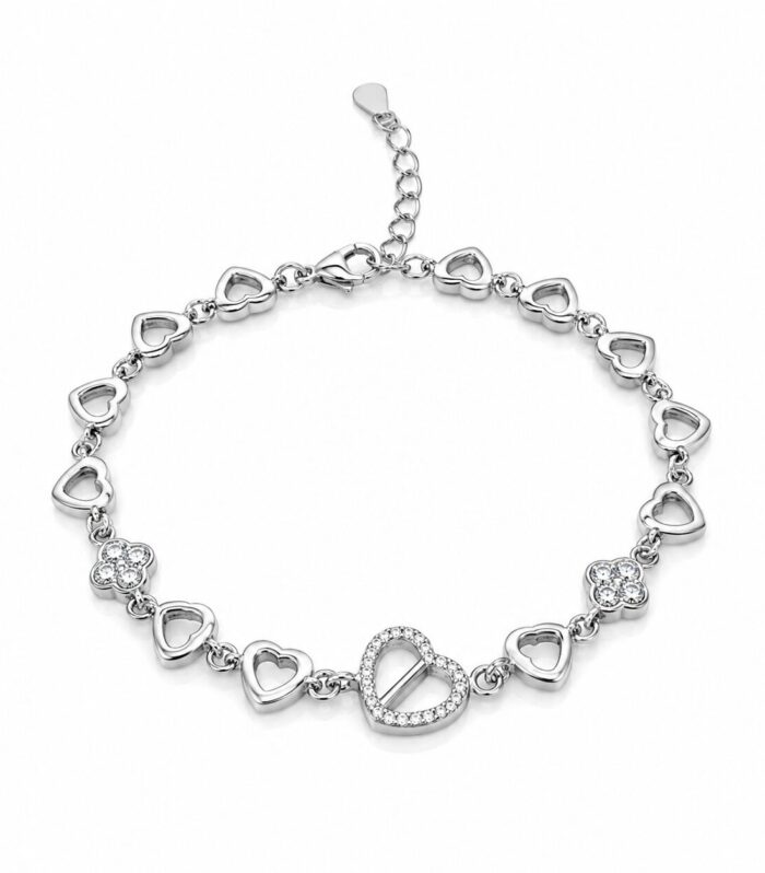 CZ Heart Bracelet for Women