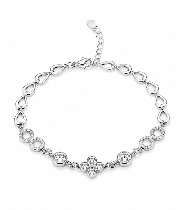 CZ Leaf Bracelet for Women