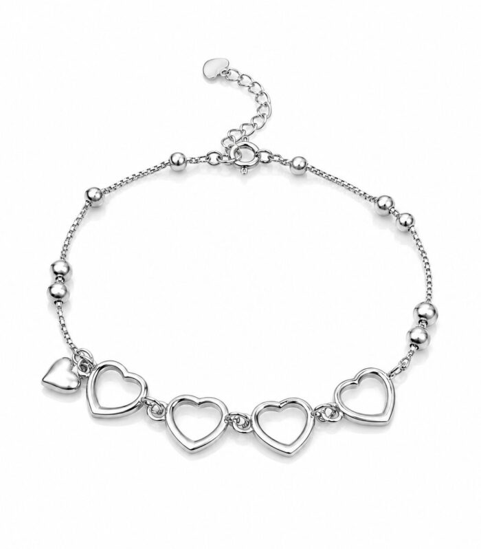 Heart Charm Bracelet for Women
