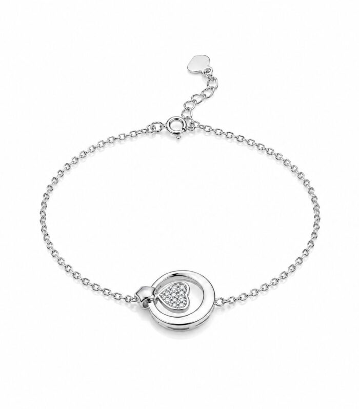 Minimal Heart Sparkle Bracelet