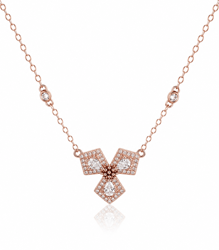 Bow Pendant with Link Chain for Women