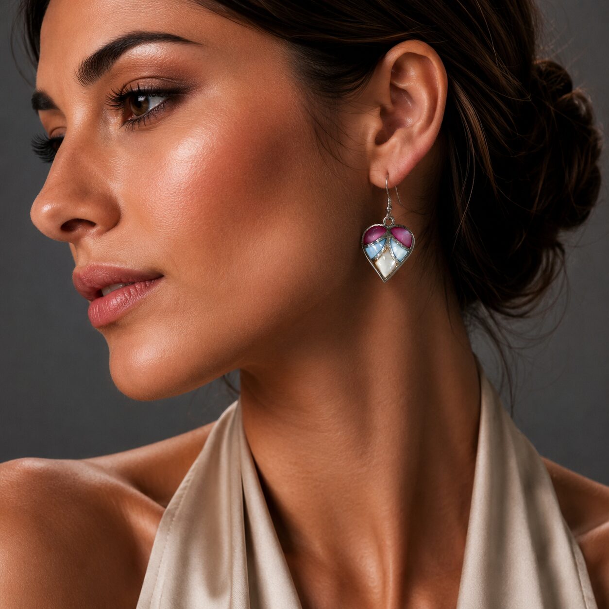 Sweet Heart Drop Earrings for Women