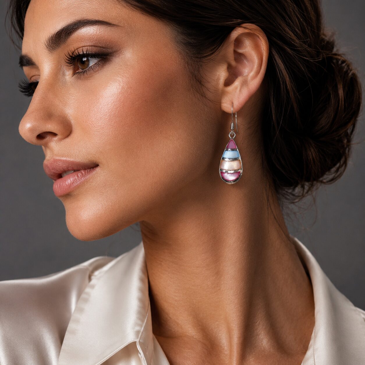 Timeless elegance to your jewellery collection with these beautifully crafted Teardrop Earrings for women. Designed with a sleek and graceful teardrop silhouette, these earrings perfectly blend modern simplicity with classic sophistication. The premium rhodium finish enhances their luxurious shine while maintaining a refined and versatile look suitable for every occasion. Lightweight and comfortable for long hours of wear, these earrings effortlessly complement western outfits, office styling, festive attire, and elegant evening looks. Their minimal yet sophisticated design makes them a must-have accessory for modern women who love understated luxury.
