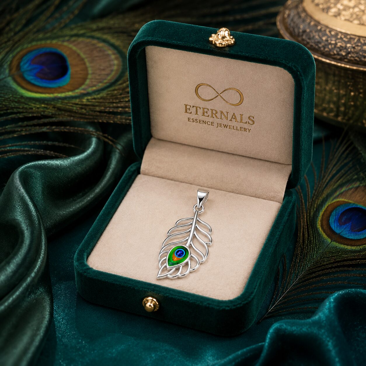 Divine Mor Pankh Pendant for Unisex