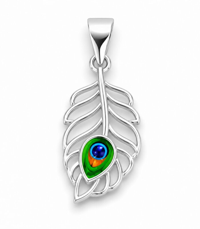 Divine Mor Pankh Pendant for Unisex