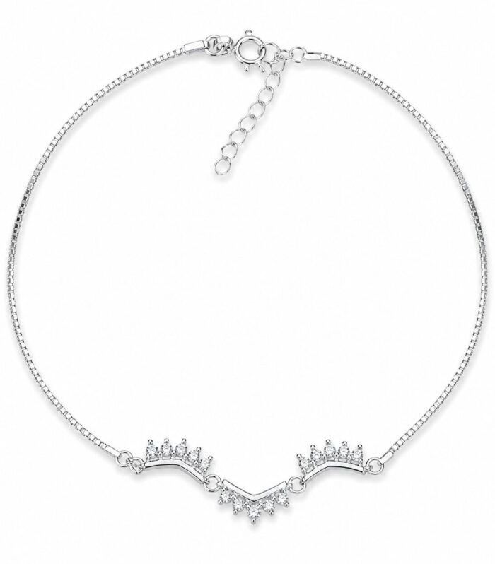 Twinkle Crown Single Anklet