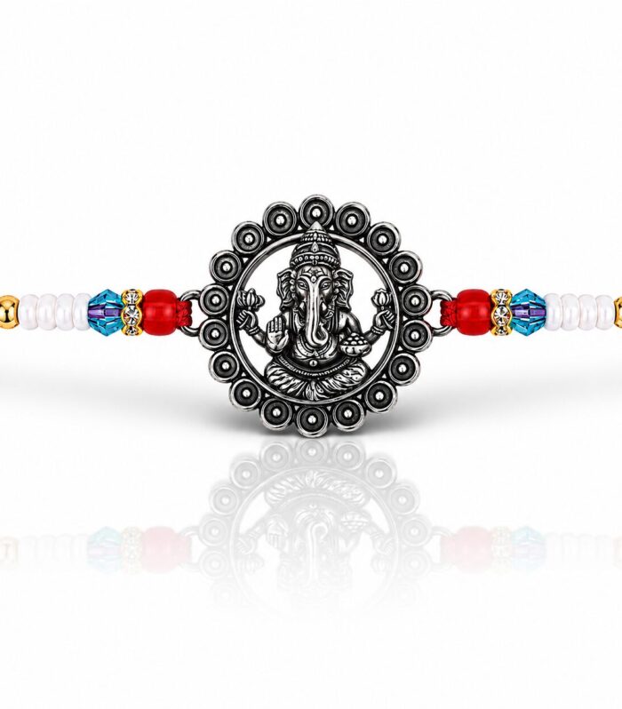 Lord Ganesha 925 Sterling Silver Rakhi