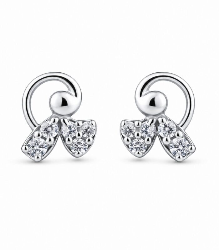 Twinkle Swirl Stud Earrings for Women