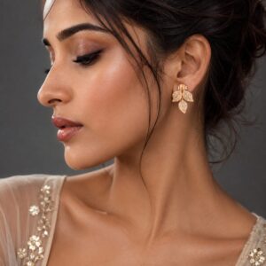 Whispering Leaves Studs for Women