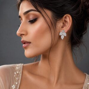 Whispering Leaves Studs for Women