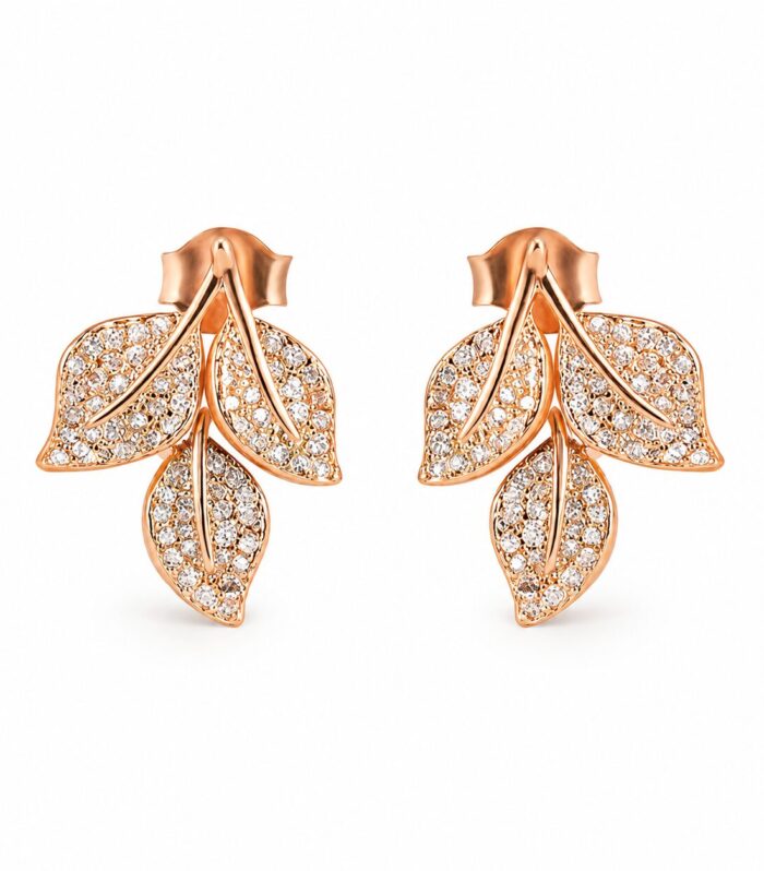 Whispering Leaves Studs for Women