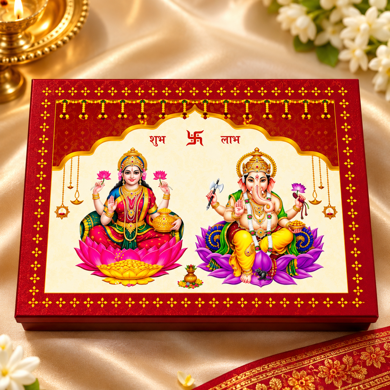 Maa Lakshmi & Shree Ganesha 999 One Gram Coin Set